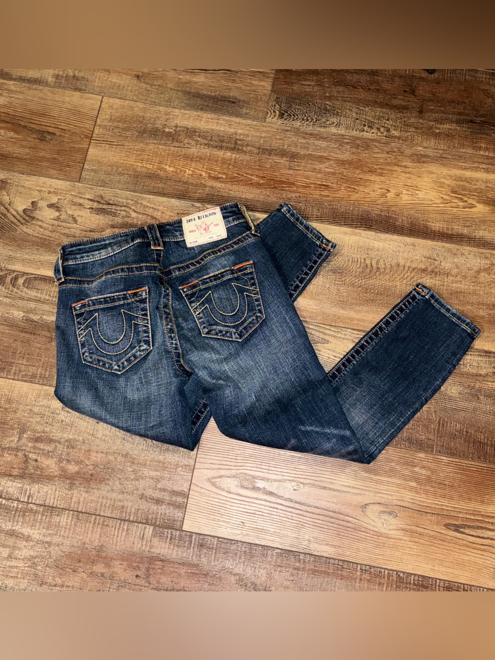 True Religion "Halle" High Rise Super Skinny Crop Jeans - Picture 6 of 11